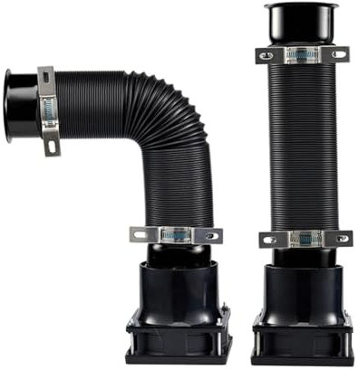2PCS Simulation Turbine Einlassrohr Wind Sense für Logitech G923 G920 G29; Simulator Windgeschwindigkeitsänderung für Thrustmaster T300/T300RS/TGT T248 Lenkrad (Black)