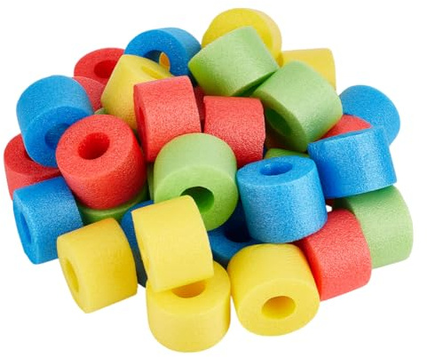 OLYCRAFT 50 Stück Gemischte Schwimmende Poolnudeln Schaumstoff Seilschlauch Kleine Größe Hohle Schwimmbeckennudeln Massenschwimmer Helle Schaumstoffnudeln Schwimmwasserschäume Hohle Nudel