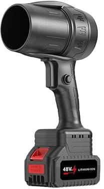 36V Lithium Akku Laubbläser mit bürstenlosem Motor 210 km/h Luftgeschwindigkeit 700 m³/h Luftstrom 3000mAh Akkus Ladegerät 3-Stufen Power Control Leise & Wartungsfrei Ideal für Garten, Hof, Gehweg