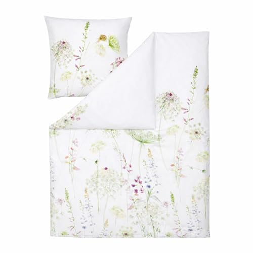 ESTELLA Mako Jersey Bettwäsche Meadow Interlock Grün 135x200 + 80x80 cm