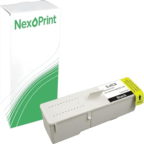 NexoPrint C33S020407 schwarz Druckerpatronen kompatibel mit Epson TM-J7500 TM-J7000 - Hohe Ergiebigkeit