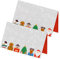 itenga 24x Tischkarten Motiv Weihnachtsbande Weihnachten Aufsteller Namensschild Platzkarte Figuren Schneemann Tannenbaum Nussknacker Lebkuchenmann Nikolaus Rentier