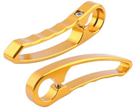 Perfeclan Fahrrad Lenkerhörnchen MTB Lenker aus Aluminium, Gold