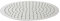Milano Mirage 400mm Round Ultra Thin Fixed Rainfall Shower Head - Chrome