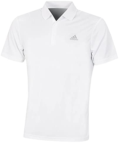 adidas Men's Performance Primegreen Polo Shirt (Short Sleeve) M White