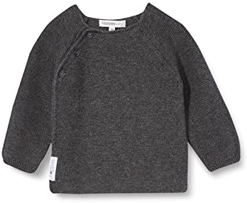 Noppies Unisex Baby U Cardigan Knit Ls Pino Strickjacke, Dark Grey Melange - C238, 74 EU