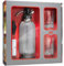iSi Soda Maker Classic Geschenkset, Inkl. 2 x Gläser & 10 Sodakapseln, Soda Siphon, Wassersprudler 1,0L, Edelstahl, Barzubehör für prickelndes Sprudelwasser
