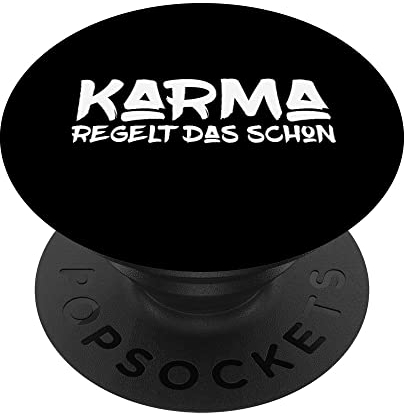 Karma regelt das schon lustiger Spruch PopSockets mit austauschbarem PopGrip