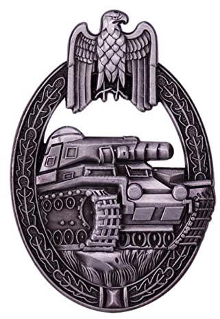 AnsonBoy Deutscher gepanzerter Panzer Emaille Pins WW2 Militärbroschen Metallmedaille Adler Abzeichen Pin Rucksack Zubehör Schmuck