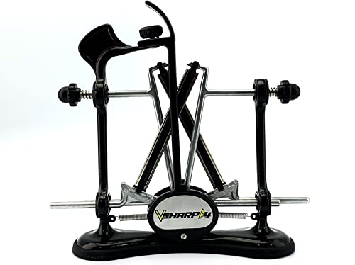 Warthog V-Sharp A4 Knife Sharpener, Ideal for Home Cooks, Chefs, Fishermen, Hunters, 325 Grit Diamond Rods, Adjustable Angles, Metal Frame