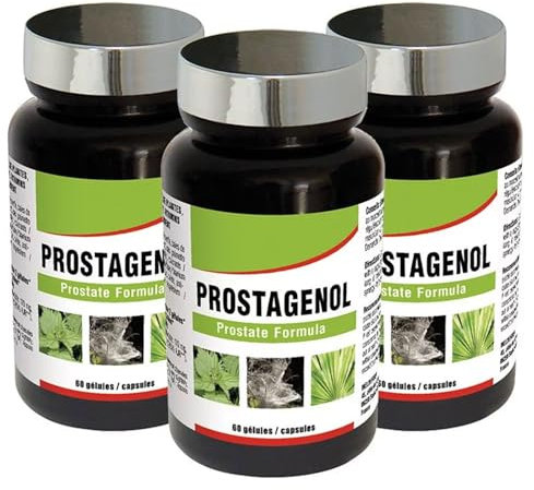 NUTRI EXPERT - Prostagenol - Maintien de la santé du système urinaire et du fonctionnement de la prostate - 60 gélules végétales - Lot de 3 produits