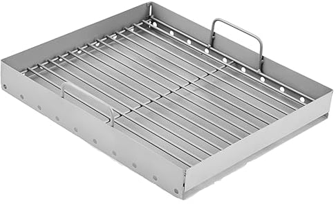 47183T-21 PS9900 Holzkohlegrill Ersatzteile für Smoke Hollow 47183T HC4518L PS9500 6500 6800 8500 Eisen Kohlepfanne SH5000 SH7000 Holzkohlegrill Holzkohlekorb mit Griff Grillteile