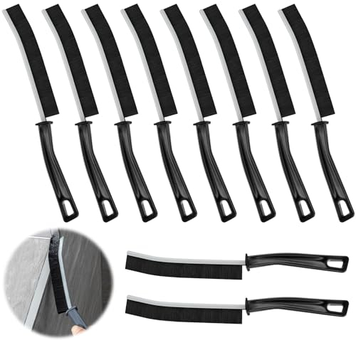 10 Piezas Cepillo para Limpieza de Grietas, Cepillo para Limpiar Juntas Cerdas Duras, Cepillo para Limpieza de Grieta, Cepillo fino Limpieza, Cepillo Limpieza Hogar para Ventanas, Suelos, Lavabo, Baño