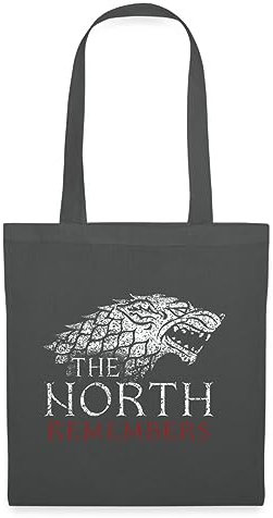 Spreadshirt Game Of Thrones The North Remembers Stoffbeutel, One size, Graphite