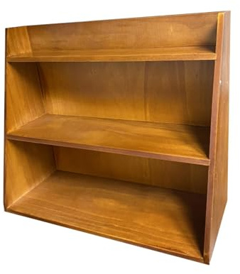 JISADER Présentoir Vintage à 3 Niveaux, Support de Rangement, présentoir pour Tasses, Table Murale Suspendue, Support de Rangement décoratif en Bois Massif, Grand