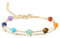 CrystalTears Chakra Armband Damen Doppelt Kette Goldfarbe Armkette Reiki Healing 7 Chakren Edelsteine Talisman spirituelle Geschenke