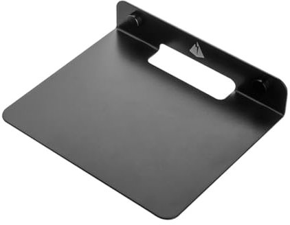 Sweetness Estante de pared de metal, soporte para altavoces, estante de pared, soporte para altavoces Bluetooth, teléfonos móviles, estante de exhibición de juguetes, duradero, negro