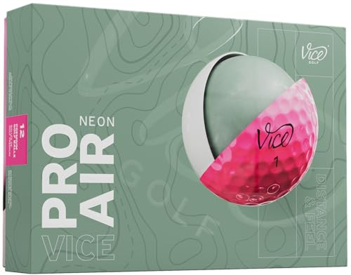 Vice Pro Air Golfbälle (Modell 2025) (Pink)