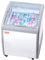 VEVOR Vitrine Réfrigérée à Crème Glacée Commerciale, Comptoir à Glace 154 L, Congélateur Mobile avec Dessus en Verre, 2 Paniers Métalliques, 2 Portes Coulissantes en Verre, Roulettes Verrouillables