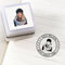 Drawelry Personalisiert Foto Stempel mit Gesicht Portrait Bild Name DIY Selbstfärbend Stempeln Platte Gummistempel Siegel Fotostempel Individueller Geburtstags Geschenke für Familie, Freunde, Paar (B)