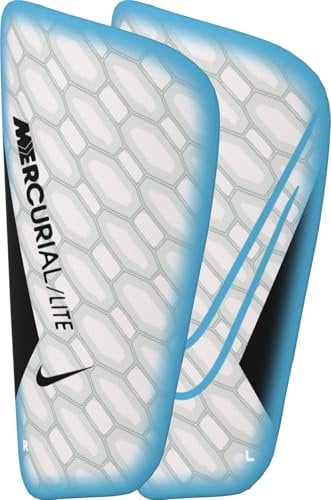 Nike Unisex – Erwachsene Mercurial Lite-Fa22 Schienbeinschoner, Blue Fury/Black/Blue Fury, XL