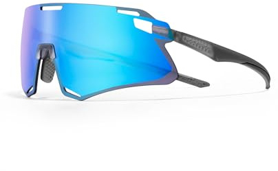 ROCKBROS Fahrradbrille TR90 Rahmen Polarisierte Sportsonnenbrille Radbrille für Outdoor Sportarten Fahrrad MTB Biking Laufen Angeln Laufen Winddichte Sport Sonnenbrille Herren Damen