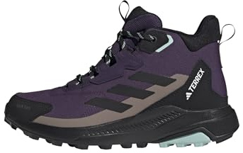 adidas Women's Terrex Anylander Mid RAIN.RDY Hiking Shoes, Aurora Plum/Core Black/Trace Brown, 9 UK