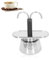 Cyrank Cafetera Moka Doble Tubo 100ml Cafetera Cafetera Cafetera de Acero Inoxidable Máquina Espresso para Estufa Máquina de Café Hogar Camping y Oficina