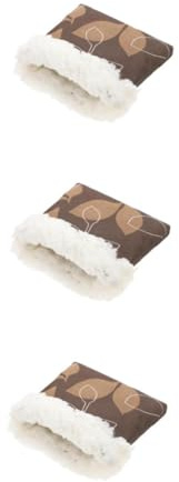 VICASKY 3 Stück Teiliges Kleintier Schlafsack Warmes Gemütliches Nest für Hamster Kaninchen Kleine Haustiere Kuschelige Schlafmatte Leicht Tragbar Zufällige Farbe