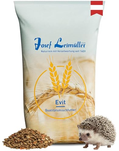 Leimüller igelkottfoder torrfoder 5 kg med insekter igelkott insektätare | Med mjölmaskar och silkesmaskar, proteinrika, låg spannmål, kvalitet från Österrike
