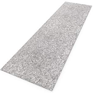 Luxflair XXL Tischläufer Tischband aus edlem Filz mit Design Muster Prägung, modern, Graumeliert (+ weitere Farben), ca. 40x150cm, abwaschbar.