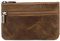 DAFROH portemonnaie en cuir portefeuille avec porte-clé en cuir style rétro pour les hommes et les garçons - marron