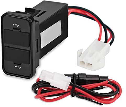 BOOMBOOST ABS Tableau de Bord Chargeur Rapide Double USB Audio Adaptateur Prise 2 Ports Voiture Chargeur de téléphone Adaptateur
