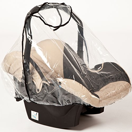 Stimo24 Universal Regenverdeck/Regenschutz für Babyschale, Wasserdicht, Klar, EVA, Universal Passend für Gruppe 0 und 0+