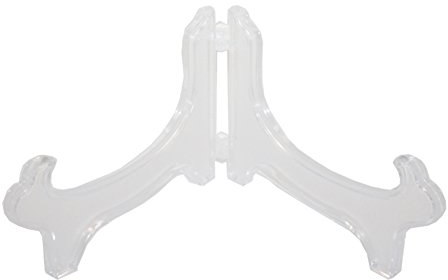 Tincogo Display Stand Easel Bowl Stands for Display Large Deep Bowls, Platters and Deep Dishes Clear