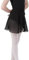 Bezioner Ballettrock Wickelrock Tanz Rock aus Chiffon Mit Taille Krawatte für Mädchen und Damen Schwarz L