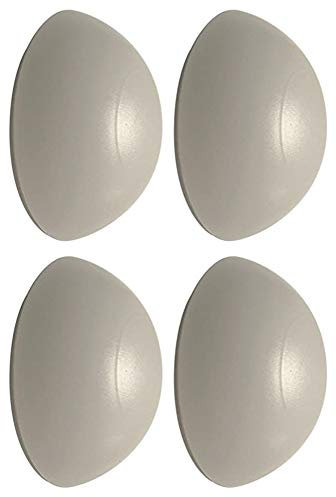 Door Stop Bumpers Rubber Wall Mounted Guard Self Adhesive 32MM White - 4