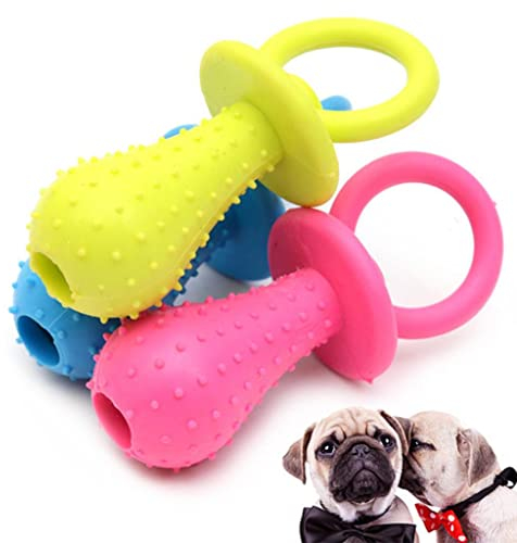 SM SunniMix Gummi Schnuller Spielzeug Hundespielzeug mit Quietscher für Hunde und