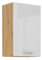 Hängeschrank 50 cm Eiche Artisan + Weiß Hochglanz Küchenzeile Küchenblock Küche