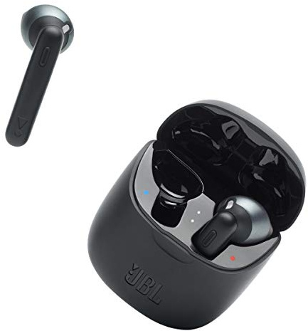 JBL Tune 225TWS True Wireless Earbud Headphones Pure Bass Sound, Bluetooth, 25H Battery, Dual Connect, Native Voice Assistant (Black)