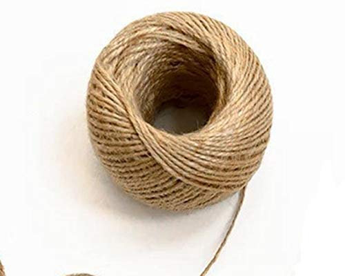 MoonyLI Corde de Jute Naturelle Ficelle de Jute Mèche de Chanvre Ficelle Marron 1 mm / 1,5 mm / 2 mm / 3 mm / 4 mm