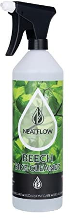 NEATFLOW -BEECH 1 Liter Fahrrad Reinigung - Fahrradreiniger biologisch abbaubar - Reinigungsmittel Bike vegan - Fahrrad Reiniger Spray - 360° Verwendung