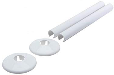 Talon Snappit for Towel Rail Radiators Pipe Covers and Collars (White 500mm)