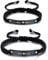 INBLUE Customized Braided Rope Bracelets with Stainless Steel Engraved Plate Birthstones Handmade Adjustable Bracelets Gifts for Women Men Couples Friendship Families