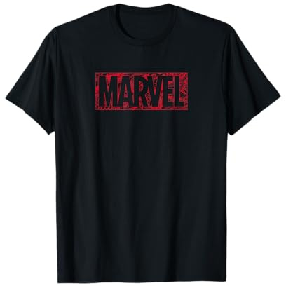 Marvel Comic Logo Red T-Shirt