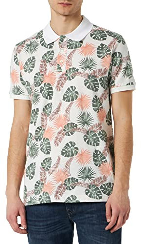 LTB Jeans Herren Gapehe Polohemd, Tea Rose Flowers Mixed Parfait Pink 13729, S