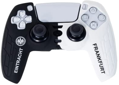 Funda con licencia oficial compatible con el mando de PS5, accesorios Eintracht Frankfurt, funda antideslizante para fans de SGE