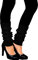 Oblique Unique® Sexy Damen Bein Stulpen Strümpfe für 80er Jahre 80s Motto Party Fasching Karneval Tanzen Aerobic Kostüm Accessoires (Schwarz)