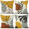 Aoihrraan 41x41cm 4er Set Dekorativ Boho Kissenbezug Palme Blatt Minimalistisch Rustikal Bohemien Zierkissenbezug Quadratische Couchkissen Dekokissen Bauernhaus Sofa Wohnzimmer Draussen Garten Couch