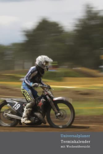 Universalplaner Terminkalender mit Wochenübersicht mit MX – Motocross Foto Motiv